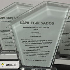 Placa de Reconocimiento de Cristal - Triangular