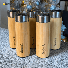 Set de Regalo Corporativo Ecológico - Termo Smart, Lapicero y Memoria USB - Lemon Creativo