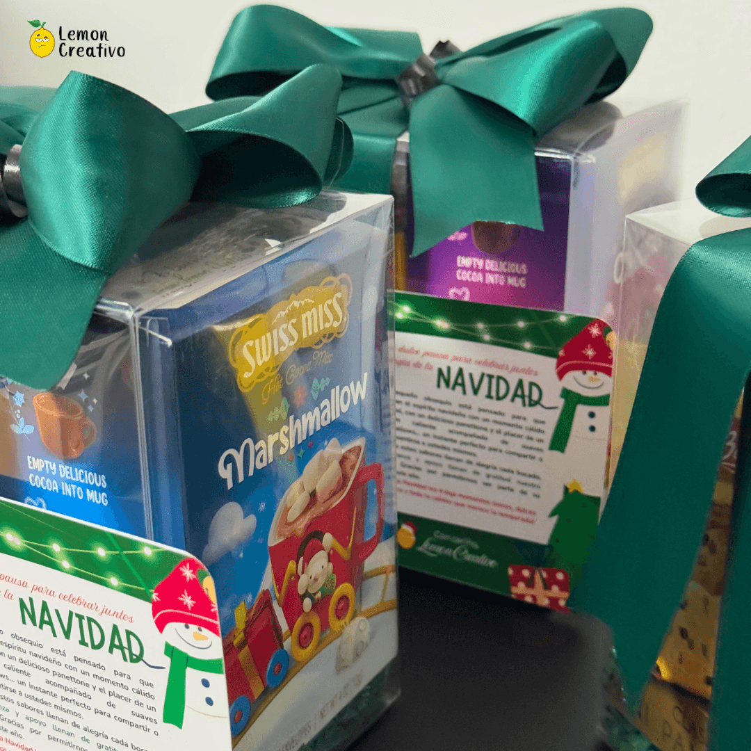Set de regalo: "Una dulce pausa para celebrar juntos la magia de la Navidad" - Lemon Creativo