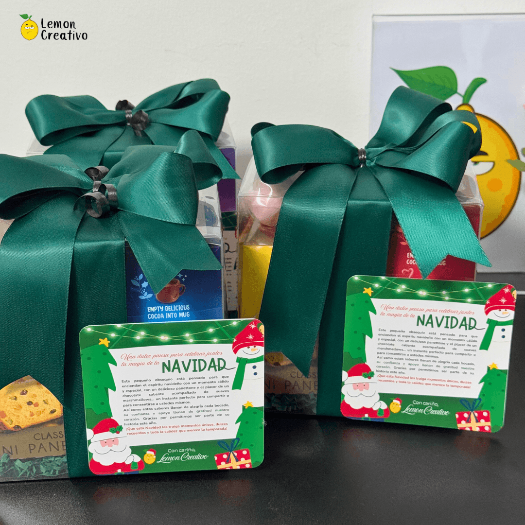 Set de regalo: "Una dulce pausa para celebrar juntos la magia de la Navidad" - Lemon Creativo