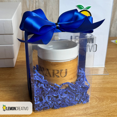 Set de Regalo con Taza de Cerámica y Bambú