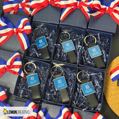 Set de Regalo Corporativo con Llavero Personalizado - Lemon Creativo