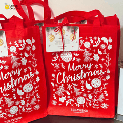 Set de Bolsa, Vino y Chocolate - Regalo Navideño Personalizado - Lemon Creativo