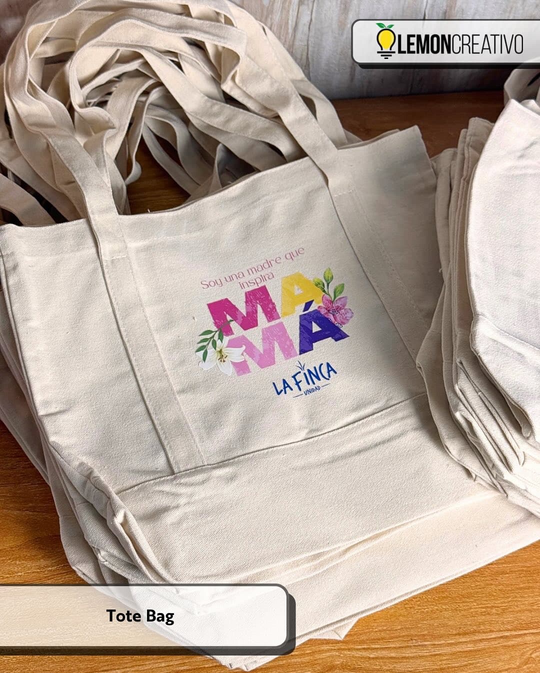 Mother's Day tote bags for CAEI and La Finca