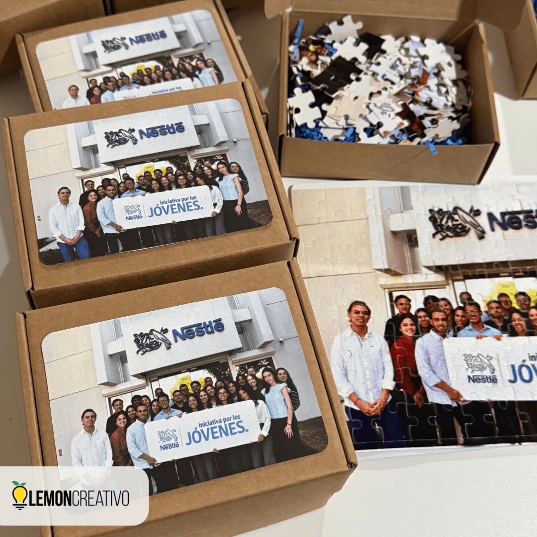 Rompecabezas Personalizado 120 Piezas con Caja Impresa personalizado con logo