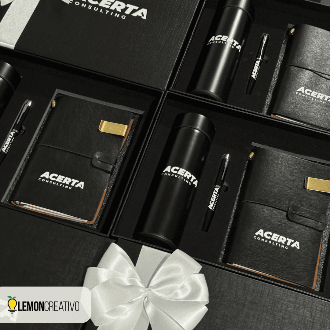 Gift Box Corporativo 3 Piezas | Termo, Libreta y Lapicero Kits empresariales customized with logo