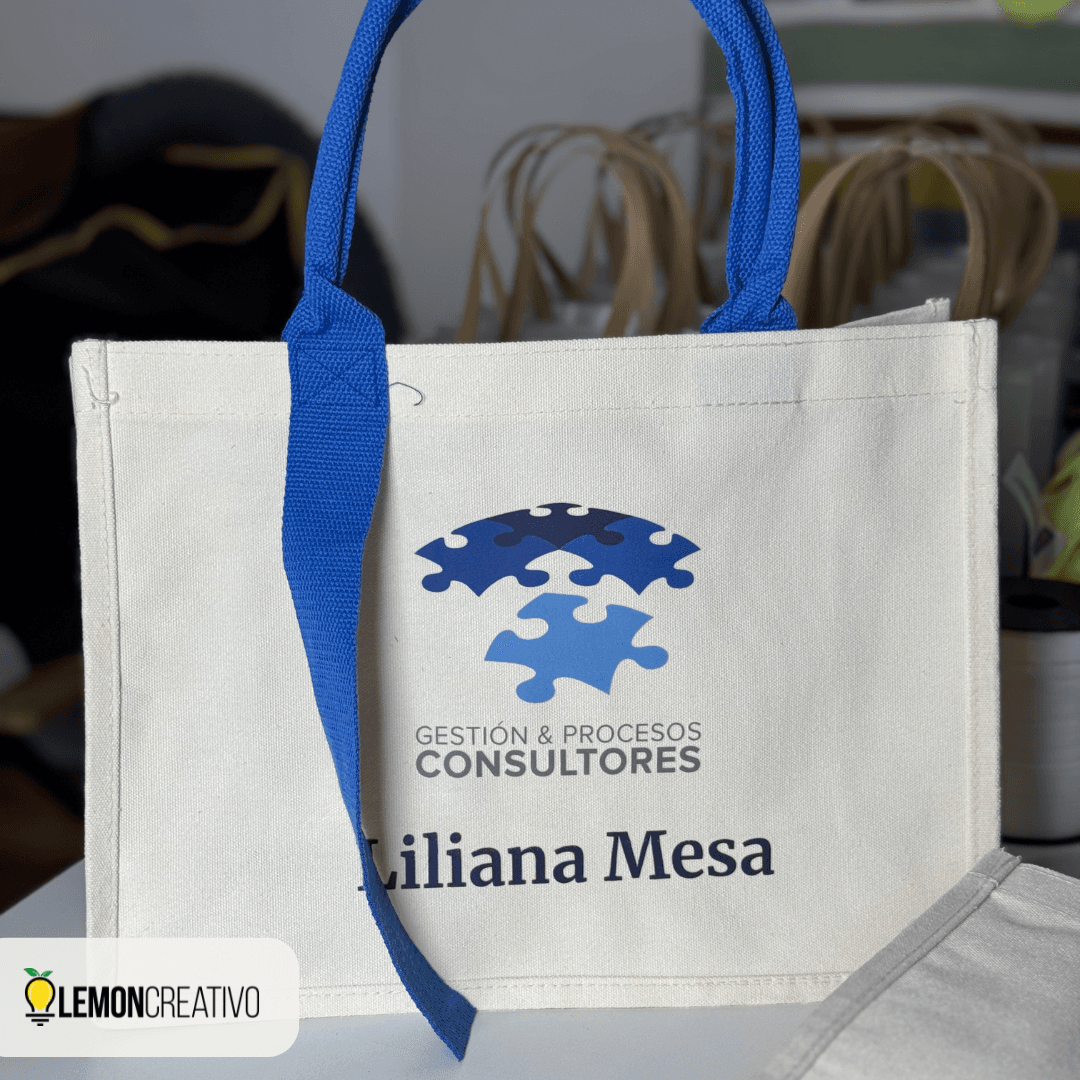 Bolso de Canvas Personalizado Full Color – Corporativo y Funcional Merchandising y Branding personalizado con logo