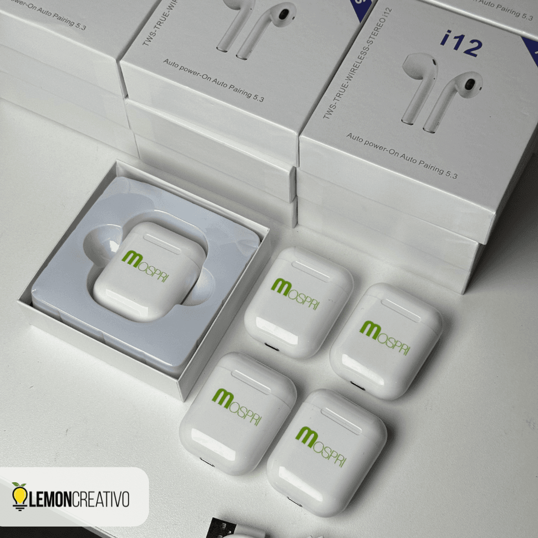 Audífonos Inalámbricos i12 Bluetooth Personalizados