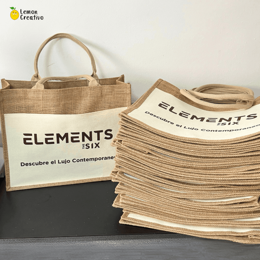 Bolso de Yute y Canvas Personalizado - Lemon Creativo