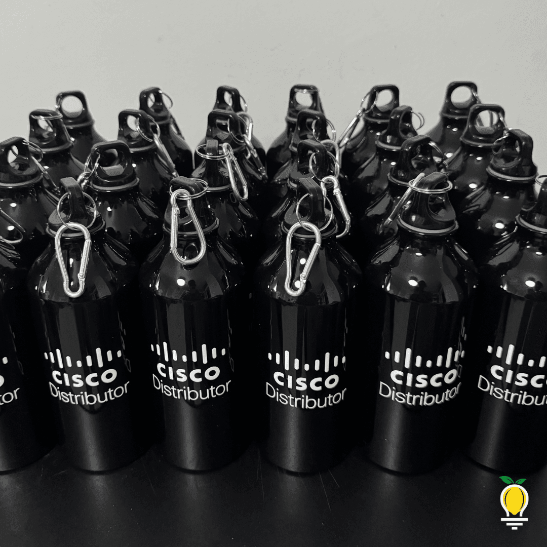Botella con Llavero Unicolor Personalizada