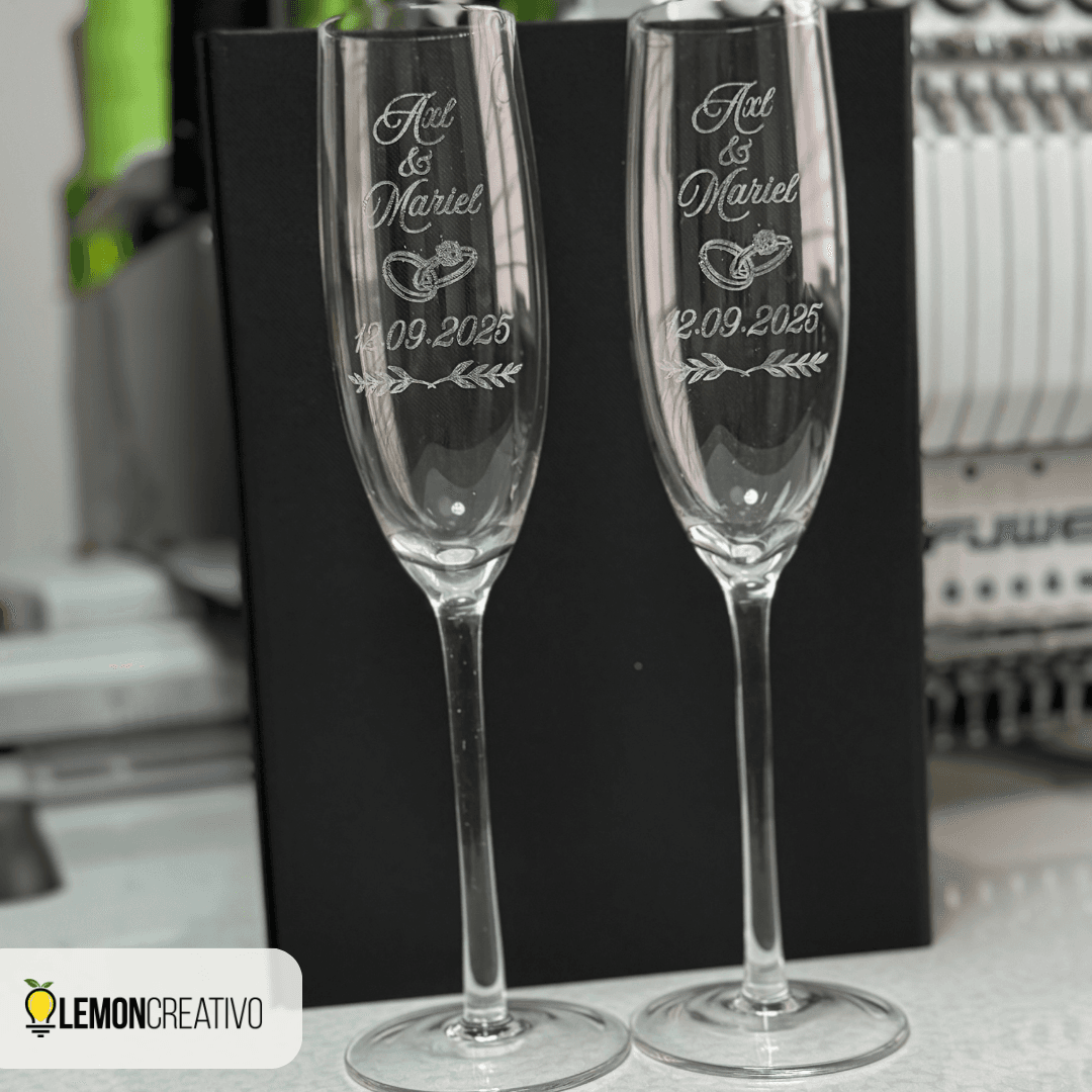 Copa de Champagne Personalizada – Elegancia Atemporal para Brindis Corporativos