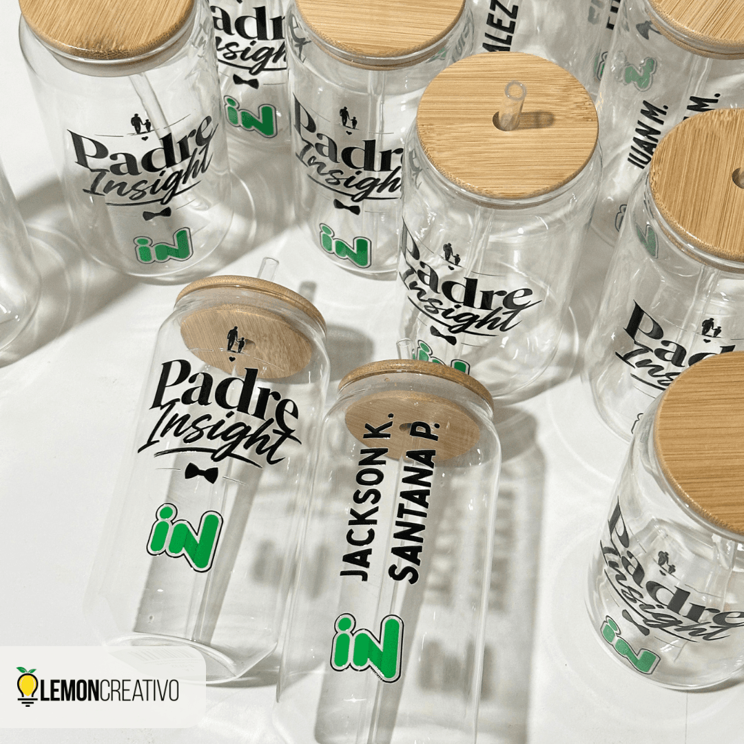 Cup Glass Bambú Personalizado – Elegancia Natural para tu Marca