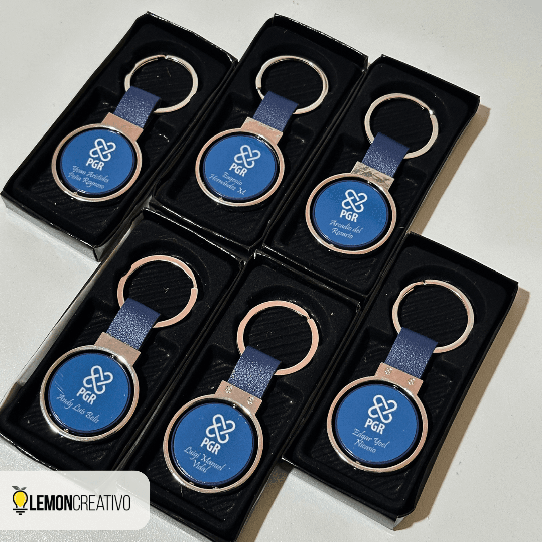 Llavero Giratorio Personalizado – Elegancia Corporativa en Movimiento