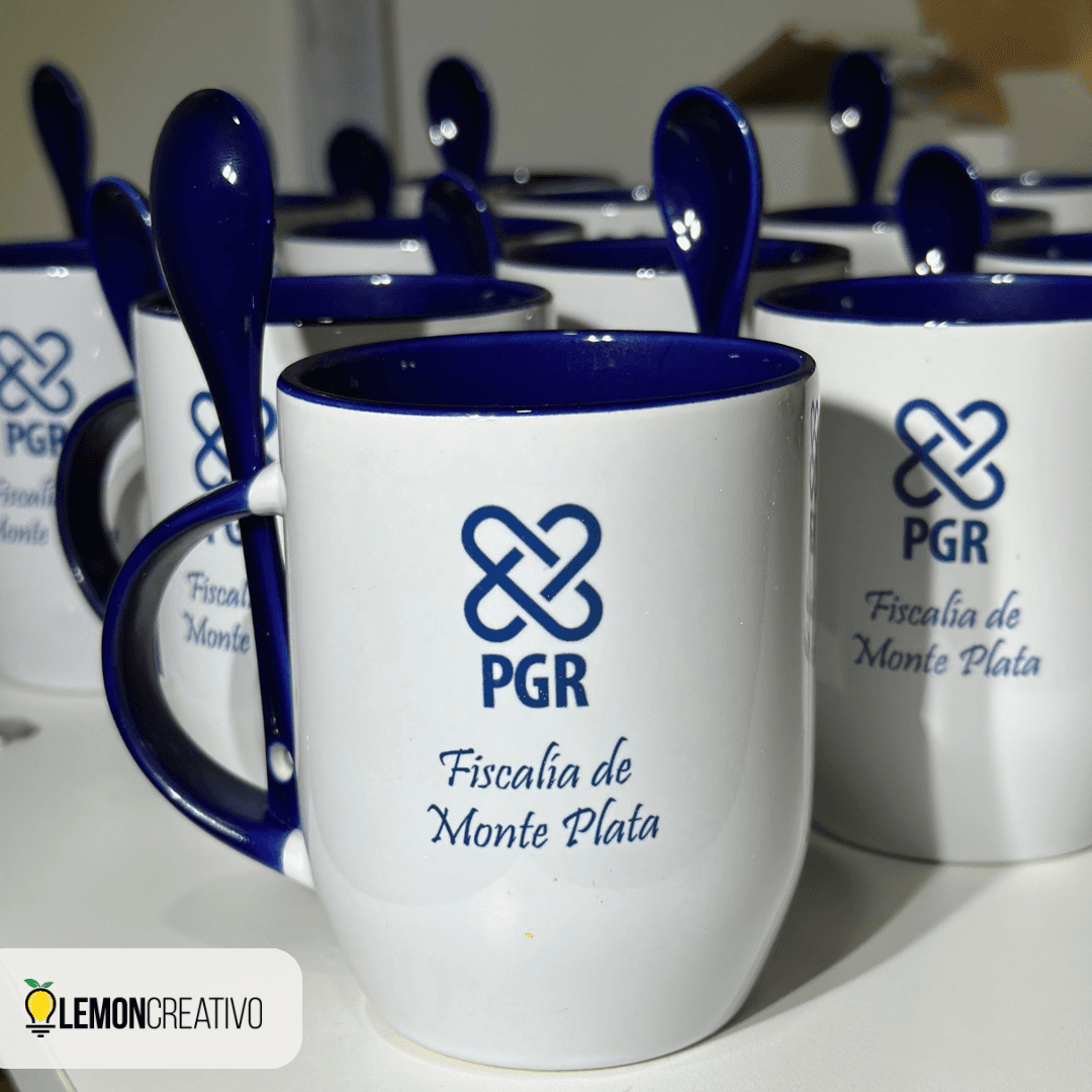 Taza con Cuchara 11 oz Personalizada – Corporativa Full Color