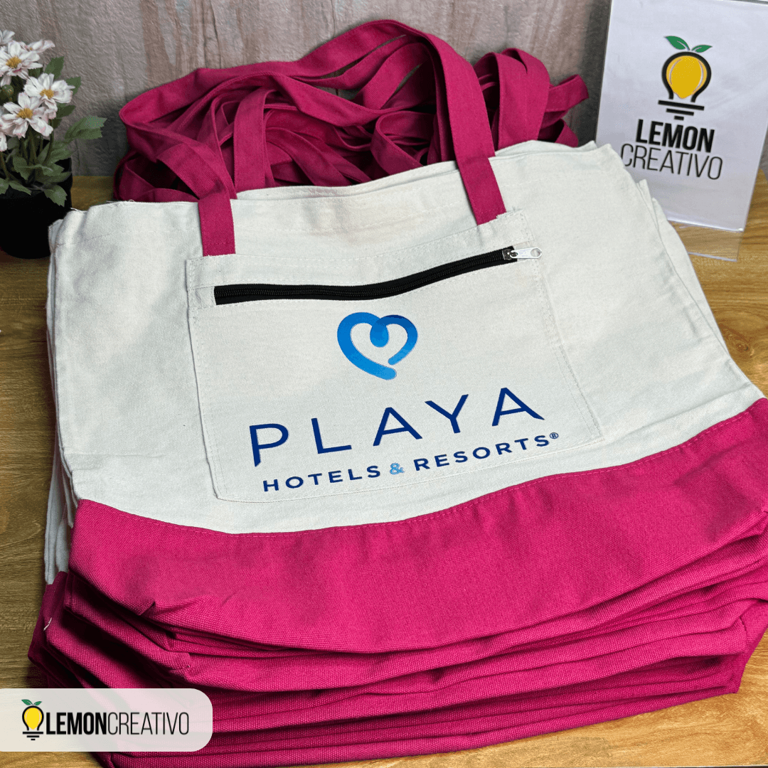 Tote Bag con Zipper Personalizado - Lemon Creativo