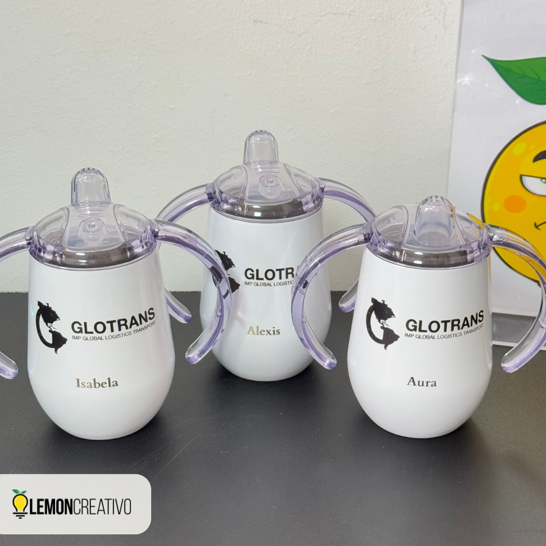Skinny Acrylic Bottle with Logo