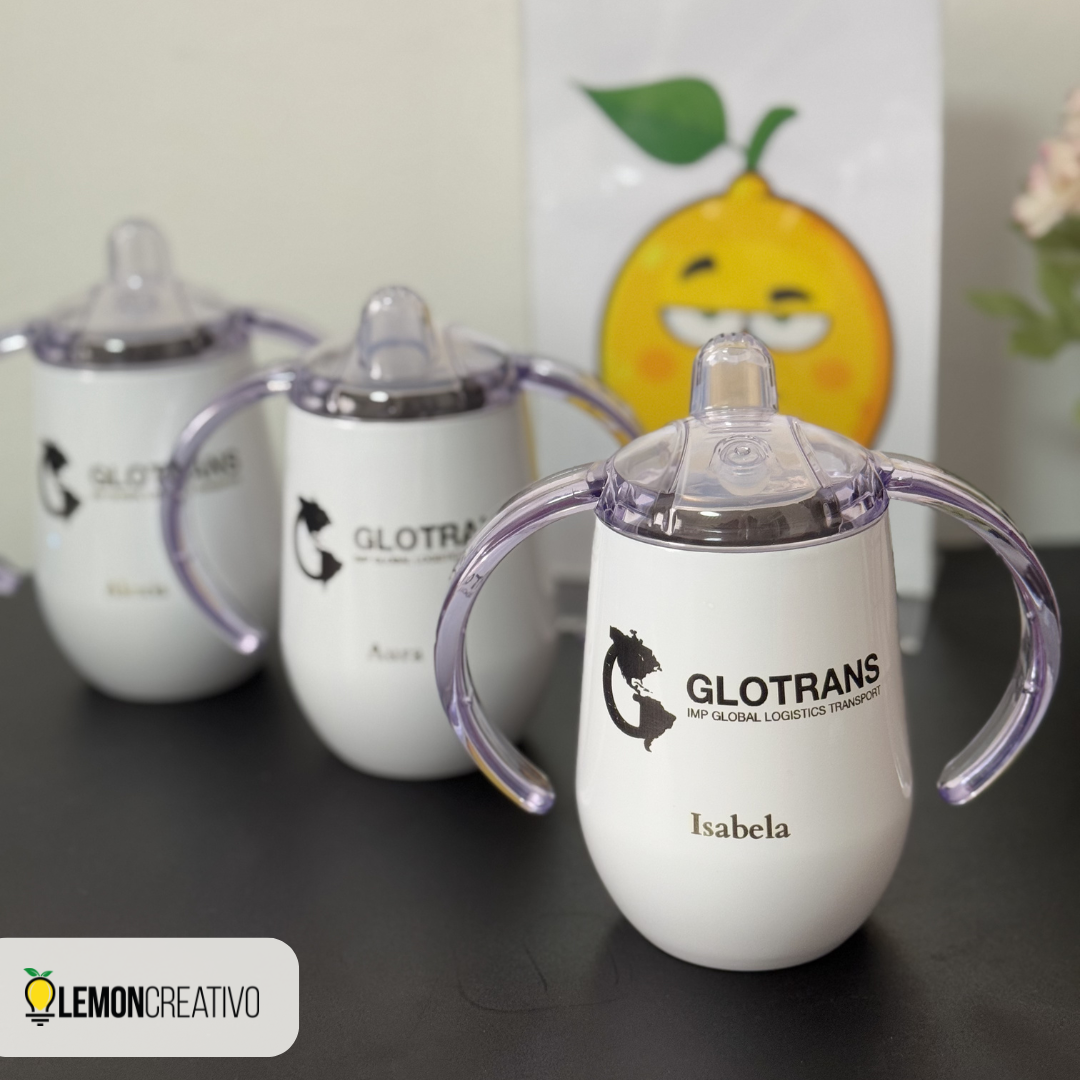 Skinny Acrylic Bottle with Logo