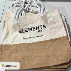 Bolsa Canvas & Yute con Asa Trenzada – Estilo Natural para Elevar tu Marca