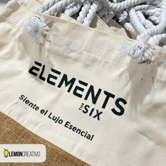 Bolsa Canvas & Yute con Asa Trenzada – Estilo Natural para Elevar tu Marca