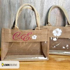 Bolsa de Yute con Ventana – Personalización Sostenible que Resalta tu Marca