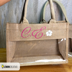 Bolsa de Yute con Ventana – Personalización Sostenible que Resalta tu Marca
