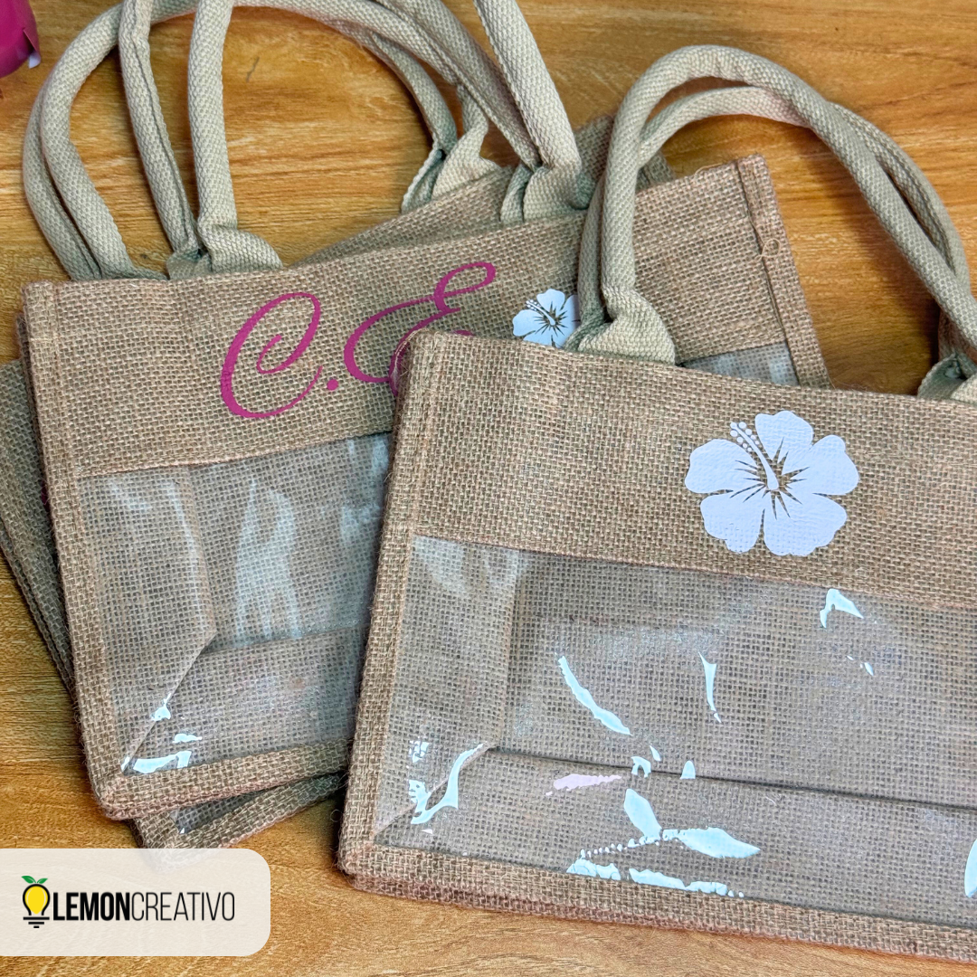 Bolsa de Yute con Ventana – Personalización Sostenible que Resalta tu Marca