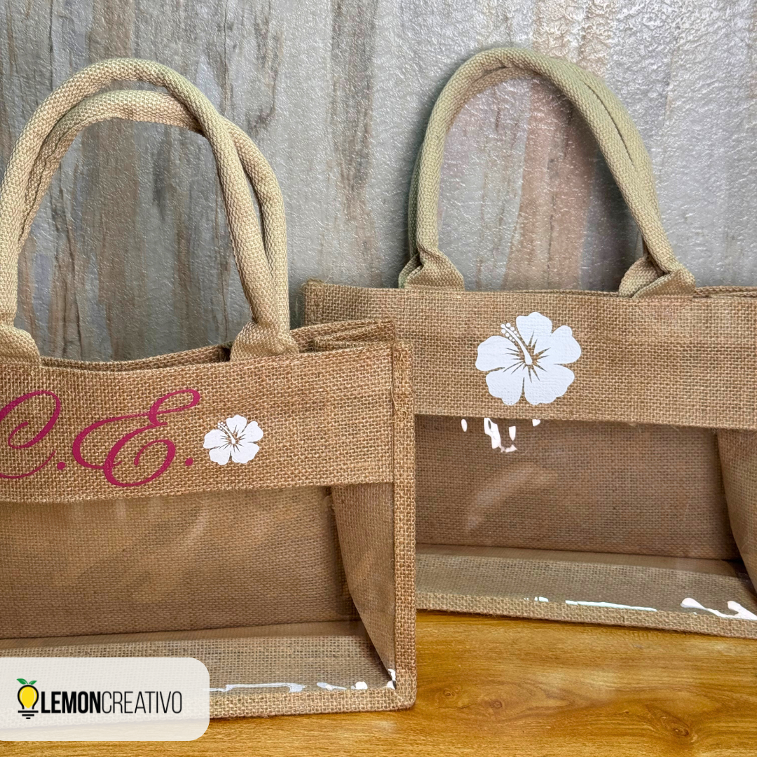 Bolsa de Yute con Ventana – Personalización Sostenible que Resalta tu Marca