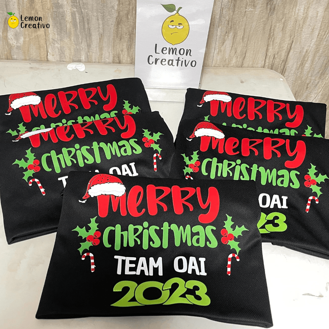 Camiseta Dry Fit en Ojo de Angel: Diseño de Navidad - Lemon Creativo