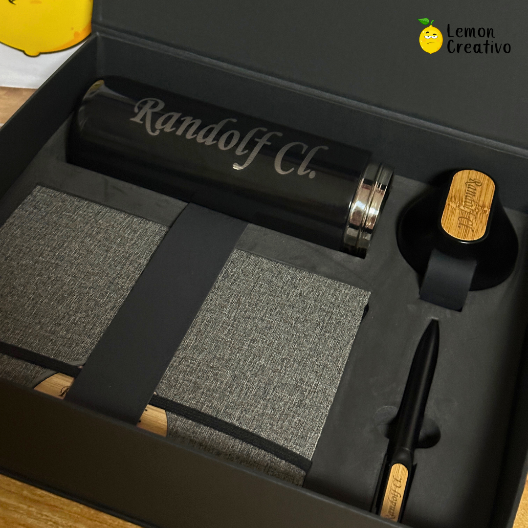 Box Gift | Libreta con holder, Lapicero y Termo