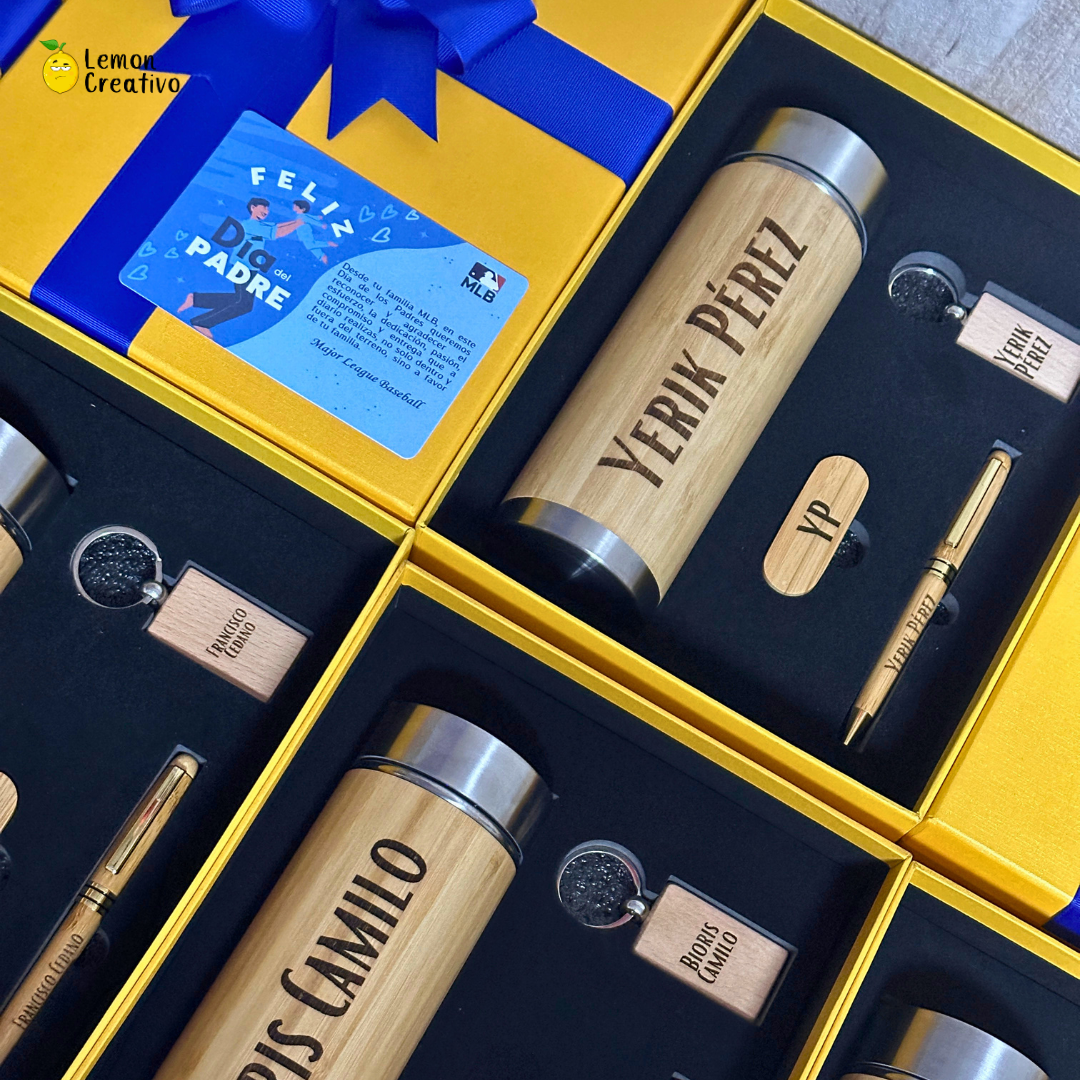 Box Gift | Termo Smart, Lapicero, Memoria USB y Llavero