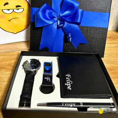 Box Gift | Billetera, Reloj, Lapicero y Llavero