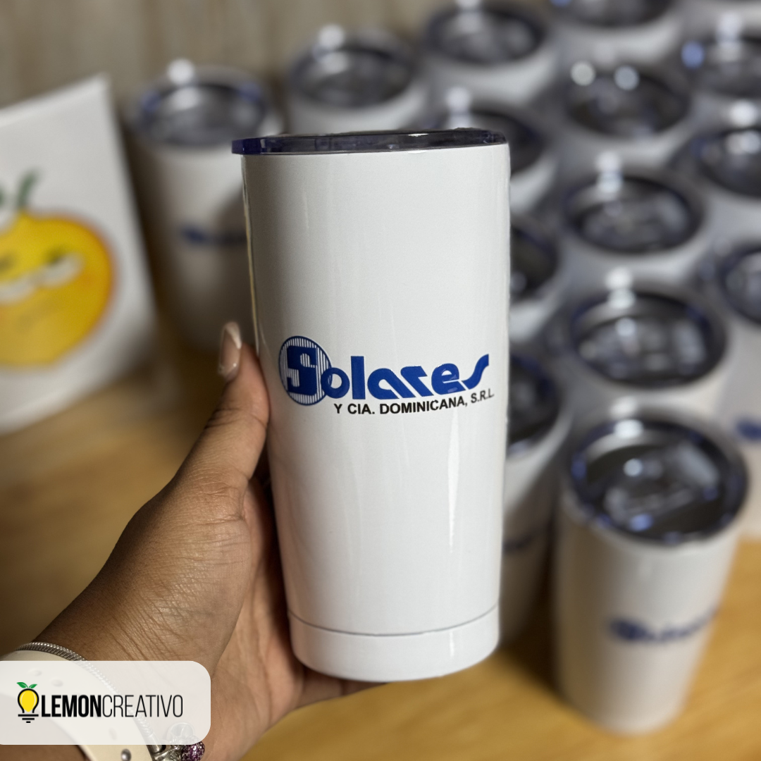 Skinny Acrylic Bottle with Logo