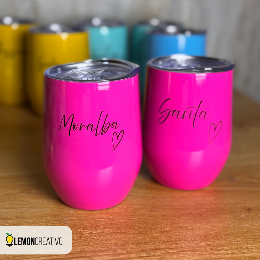 Skinny Acrylic Bottle with Logo