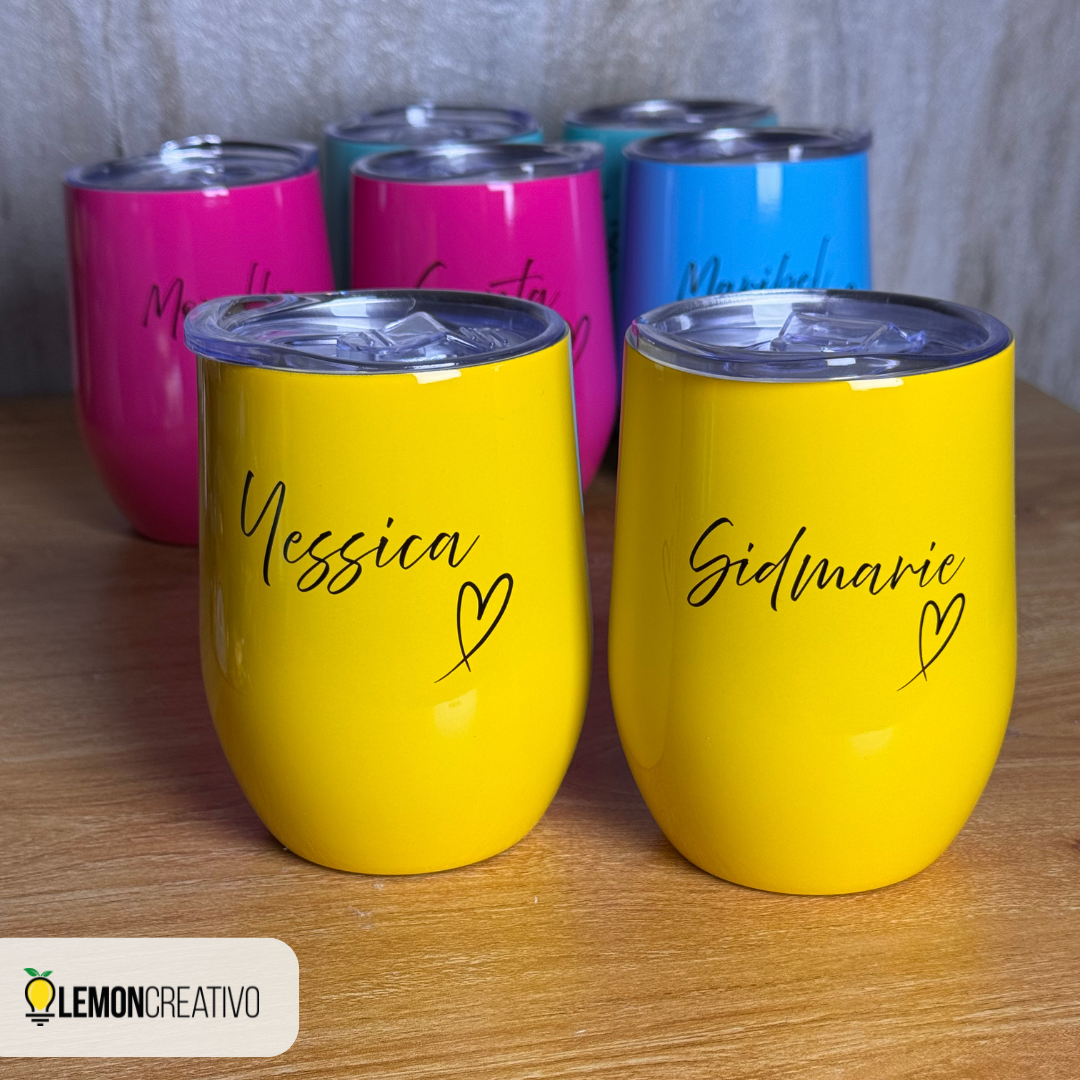 Skinny Acrylic Bottle with Logo