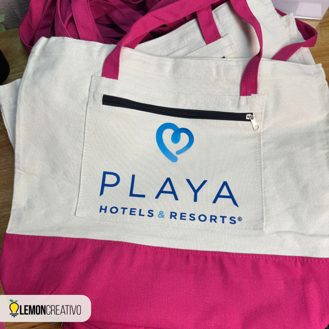 Custom Jute Bag with Colored Trim and Handle – Sustainable Style for Your Brand 