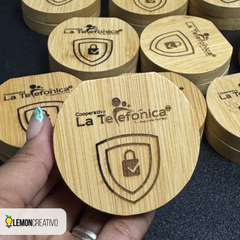 Joyero con Espejo de Bambú – Elegancia Natural con el Toque de tu Marca