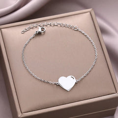 Pulsera Corazon Acero