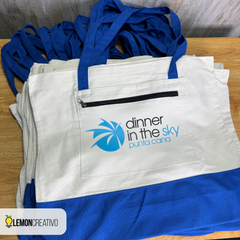 Custom Jute Bag with Colored Trim and Handle – Sustainable Style for Your Brand 