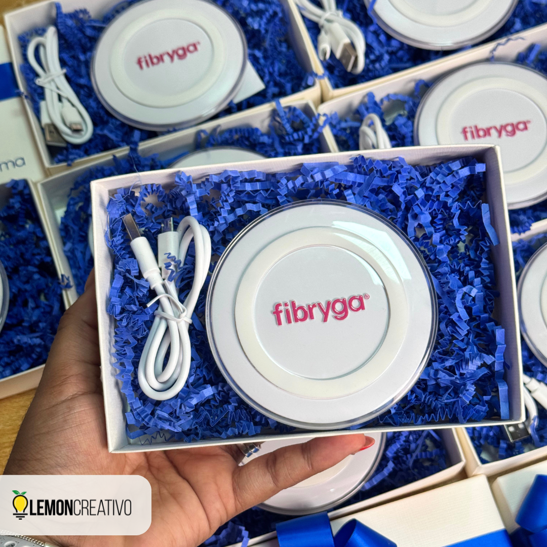 Set de Regalo con Cargador Inalámbrico Personalizado