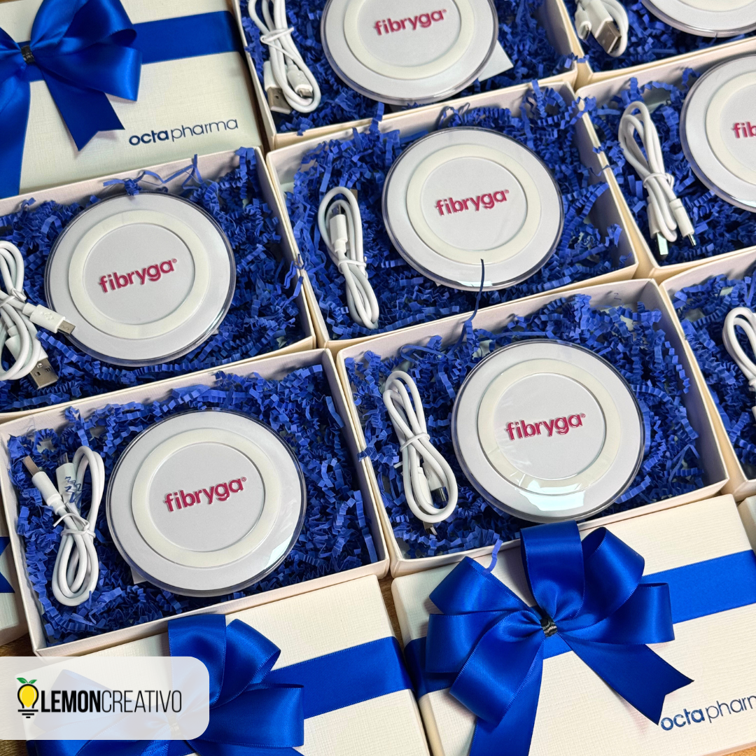 Set de Regalo con Cargador Inalámbrico Personalizado